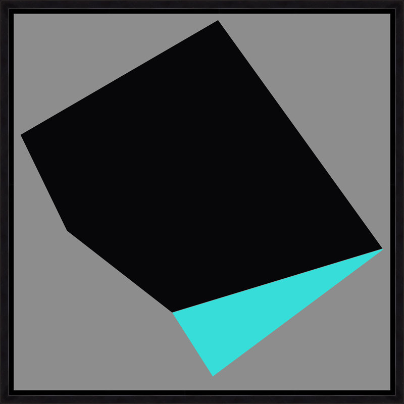 «Poly Form Multi 6» par Jeffrey Goodman - impression, H 31,75 po x l 31,75 po x P 1,5 po, Image au pinceau gel