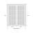 Solid French Double Doors Opaque Glass Sete 6933 White Silk Wood Solid Panel Frame Closet Bedroom Modern Doors 48" x 84" (2* 24x84)-58145213