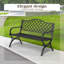 Powder Coated Steel Park Bench