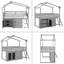 Lit mezzanine simple avec tiroirs Caraballo Kids-225417687