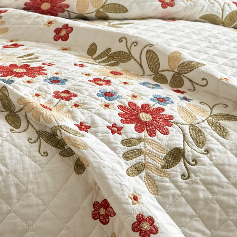 Ensemble de couvre-lit Classic Farmhouse, Queen Quilt + 2 Shams