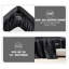 Ensemble de draps 4 pièces satiné 100% satin noir satiné-111014589-111014591