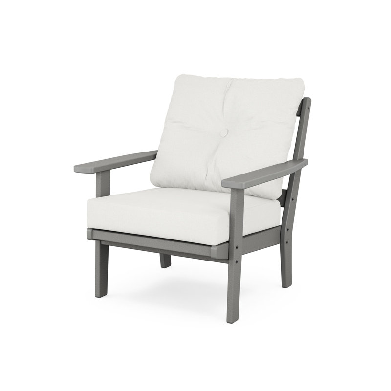 Chaise Oxford, Microfibre Natural Linen Revolution®, Gris ardoise
