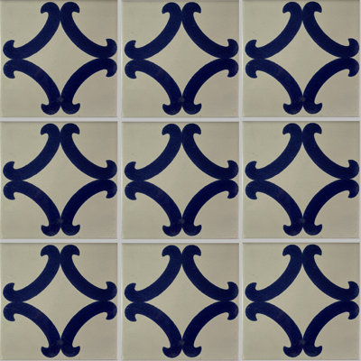 4.2" x 4.2" 9pcs TalaMex Serena Talavera Mexican Tile