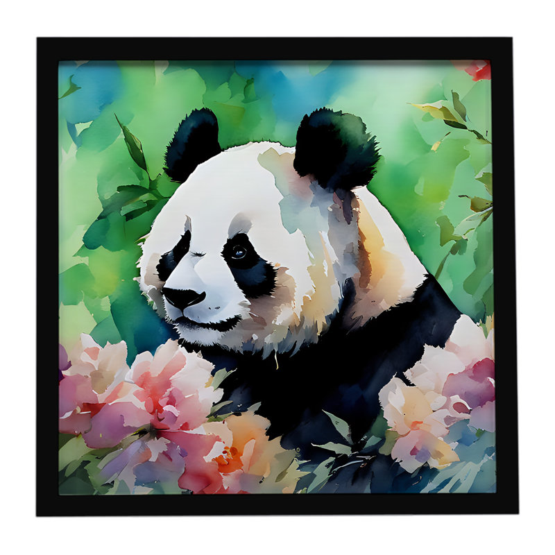 Panda Framed Metal Print