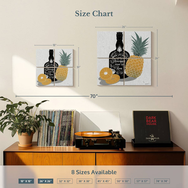Rhum Fruit Spirits, H 26 po x l 26 po