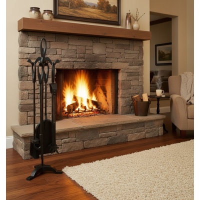 Piece Iron Fireplace Tool Set