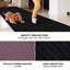 Tapis noir en polyester tissé à la machine Malayeka-568232981