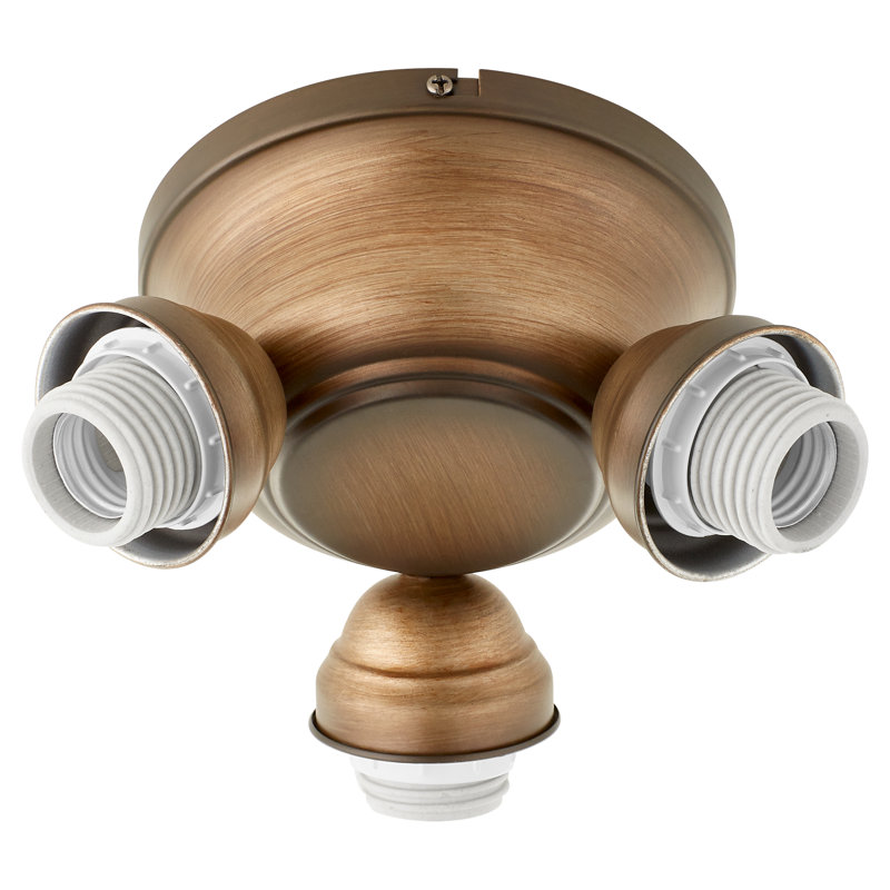 Salon 8'' 3 - Light Light Fitter, Antique Flemish