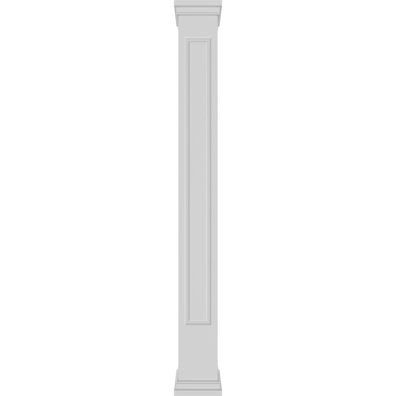 Ensemble de colonne surélevée carrée Premium Premium, L 6 po x H 108 po,  Base et capuchon de prairie