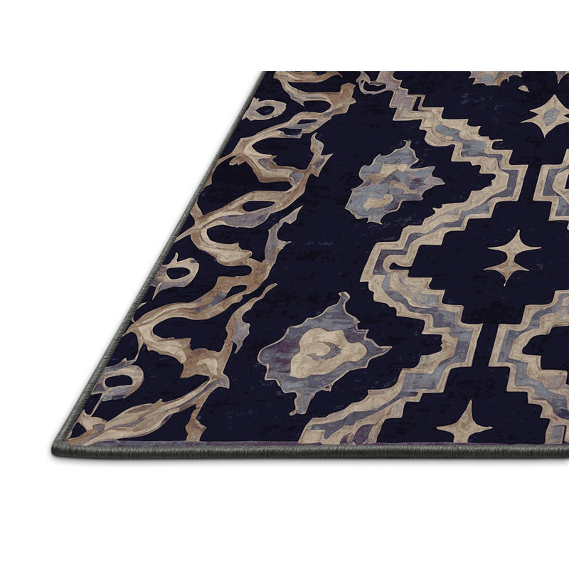 Tapis gris soyeux et moelleux, Carré 6 pi