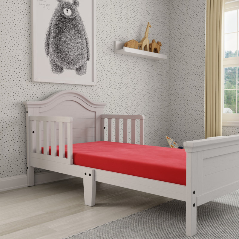 Kids 5" Red Full Mattress With Water Resistant Cover, Full