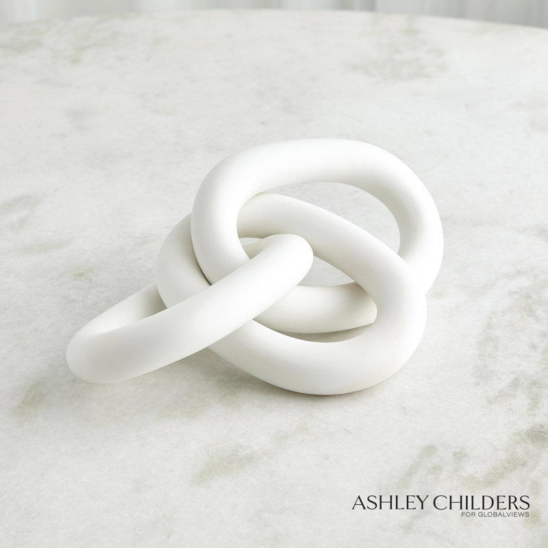 3 Rings Connected-Matte White