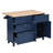 Farmhouse Kitchen Island Set With Drop Leaf And 2 Seatings,Dining Table Set With Storage Cabinet, Drawers And Towel Rack-971103845