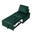 Lit convertible en velours pour salon Chambre simple, appartement. Dossier amovible, rembourré de mousse. Conception ergonomique, polyvalente et fiable. Assemblage facile-1677439494