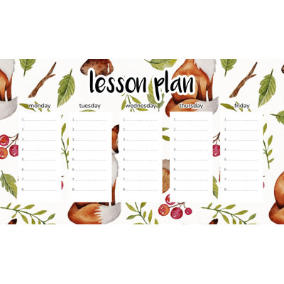 Magnetic Lesson Plan Mushrooms and Foxes