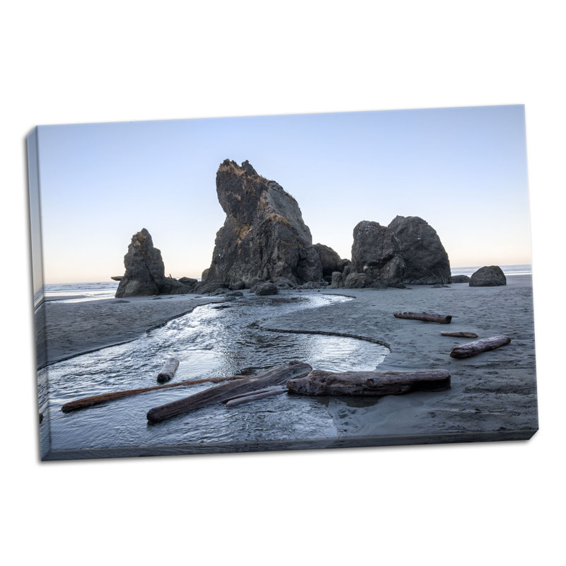 « ruby beach matin i », reproduction de photo, H 24 po x l 36 po x P 0,75 po, Toile tendue