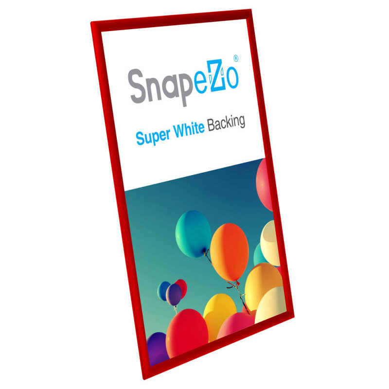 Cadre en aluminium Snapezo Snap Frame, Rouge, 13 po x 19 po