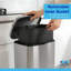 Harbour Housewares Square Stainless Steel Kitchen Pedal Bin-124634968