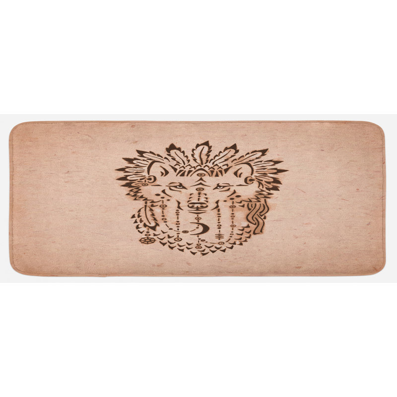 Tapis de cuisine dessiné à la main