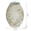 Grand pot de fleur en magnésium avec une finition blanche patinée et une texture striée-2110732487