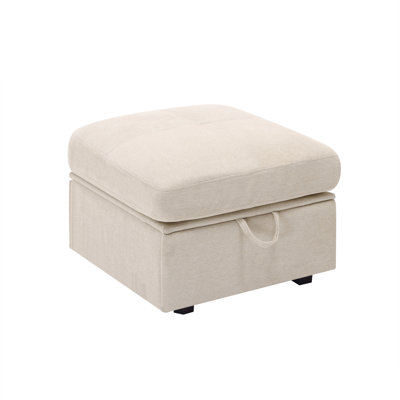 Modular Sofa With Memory Foam Cushions And Movable Seats