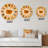Minimalist Bright Shining Orange Sun Rays I - Modern wall clock-60327440