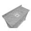 Fossen 48" Single Bathroom Vanity with White Cabinet and Carrara Marble Countertop-680137443-789030485