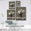 Impression florale vintage encadrée CX III - bois massif-721195208