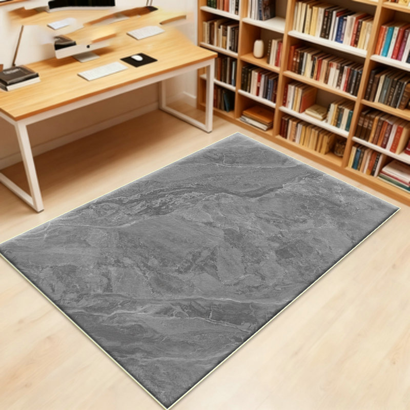 Washable carpet 8x10 living room area carpet - anti fouling and anti slip backing Bohemian carpet for bedrooms, durable ultra-thin retro large area carpet (8x10, gray)