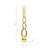Aluminum Abstract Decorative Object for Home or Office Decor Gold 32".