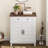 Farmhouse Storage Cabinet, 3-Tiers Adjustable Shelf-1473186916