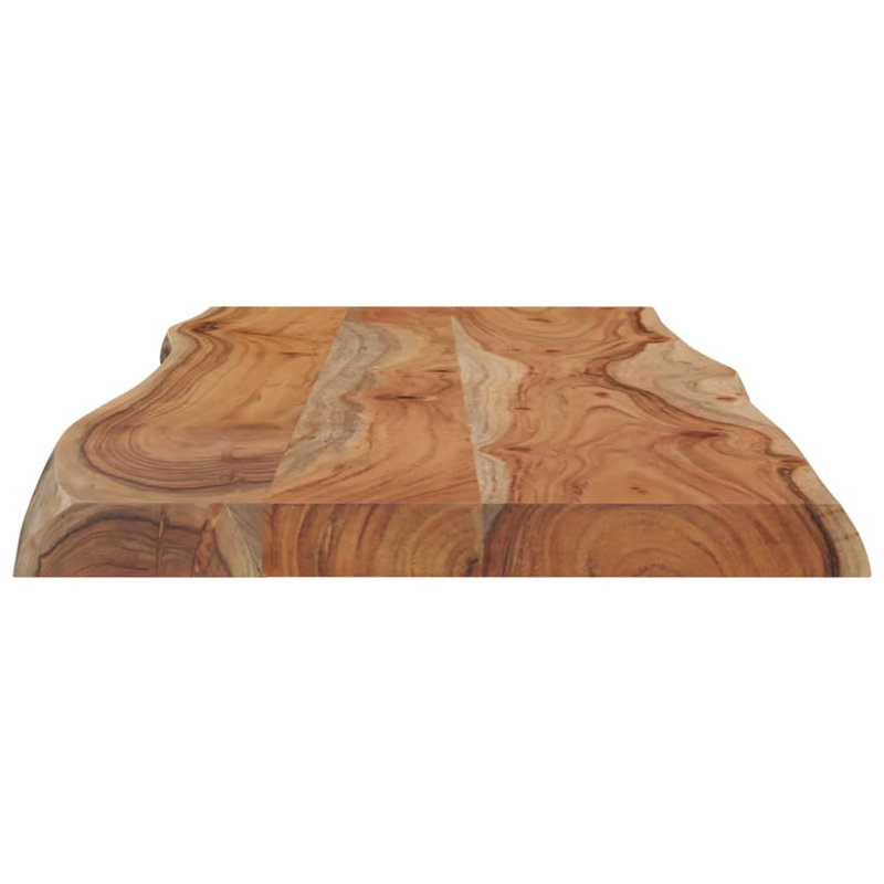 Alpen Home Table Top Rectangular Solid Wood, 2.5cm H x 100cm W x 40cm D, Acacia Wood