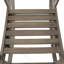 Chaise berçante d'extérieur en bois d'acacia avec repose-pieds rétractable