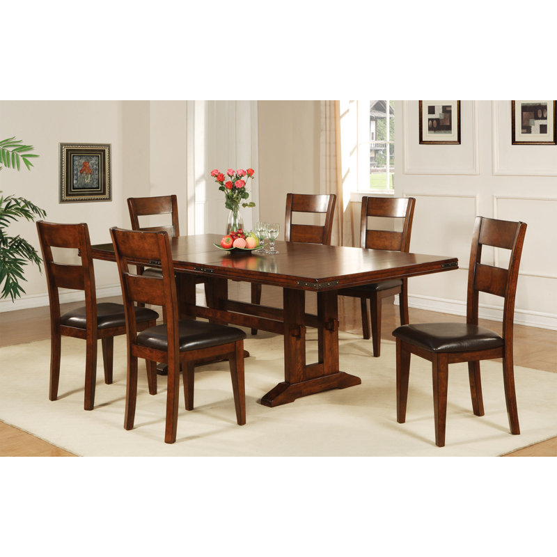 Vernona Extendable Solid Wood Dining Table