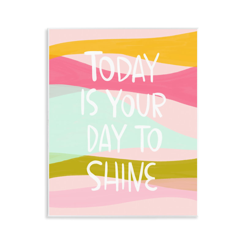 Pastel Day To Shine, plaque murale, design par Mandy Ford Art + Illustration