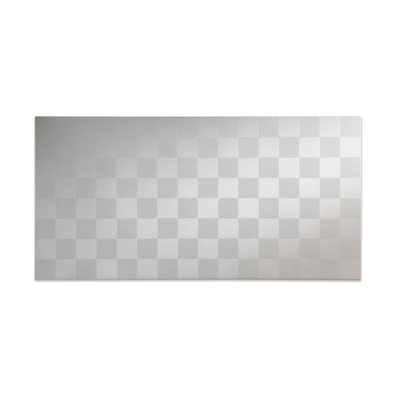 Panneau mural décoratif en vinyle 4 pi x 8 pi FASÄDE Quattro, Blanc mat