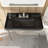 36" Bathroom Console Sink, Wall-Mounted Ceramic Vanity Basin With 3 Pre-Drilled Faucet Holes, Freestanding Stainless Steel Support Legs With Towel Bar-1365840895-1365840835