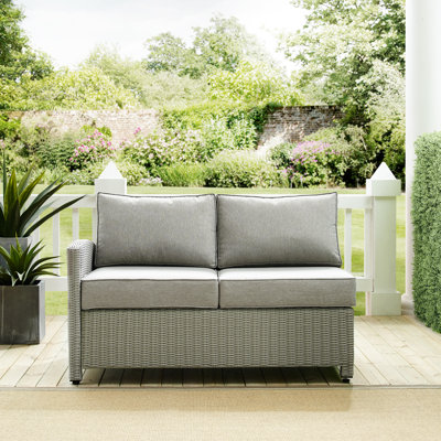52.75'' Wide L-Shaped Loveseat with Cushions