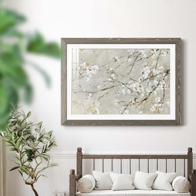 Blossom Confetti - peinture encadrée, Encadré gris, H 31 po x l 44 po x P 1 po