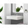 Juniper 24" Solid Surface Wall Mount Modern Minimalist Bathroom Sink and LED Mirror Set