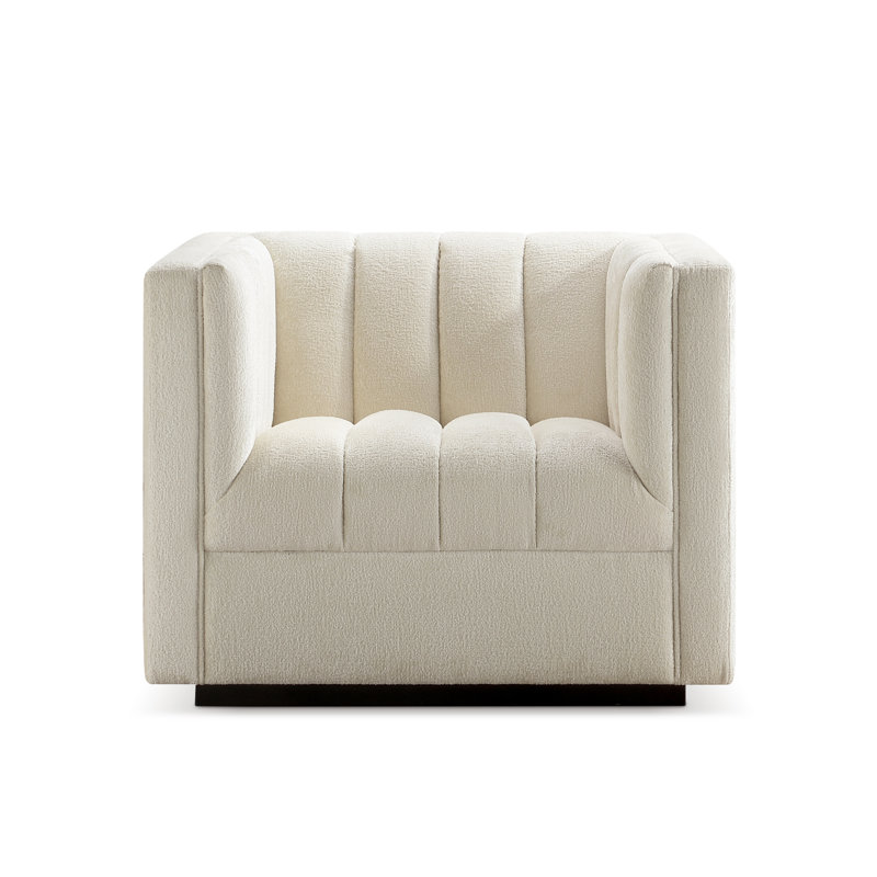 Chenille Amoret de 38,8 po de largeur, Chenille crème