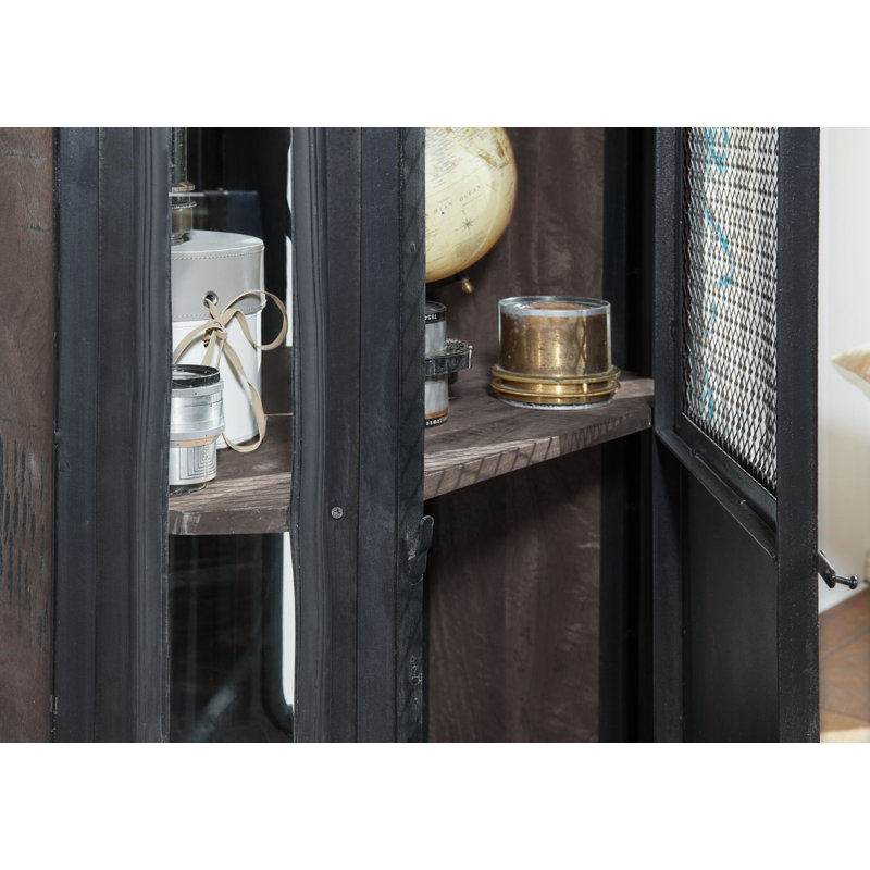 Display Cabinet, Lacquered Grey