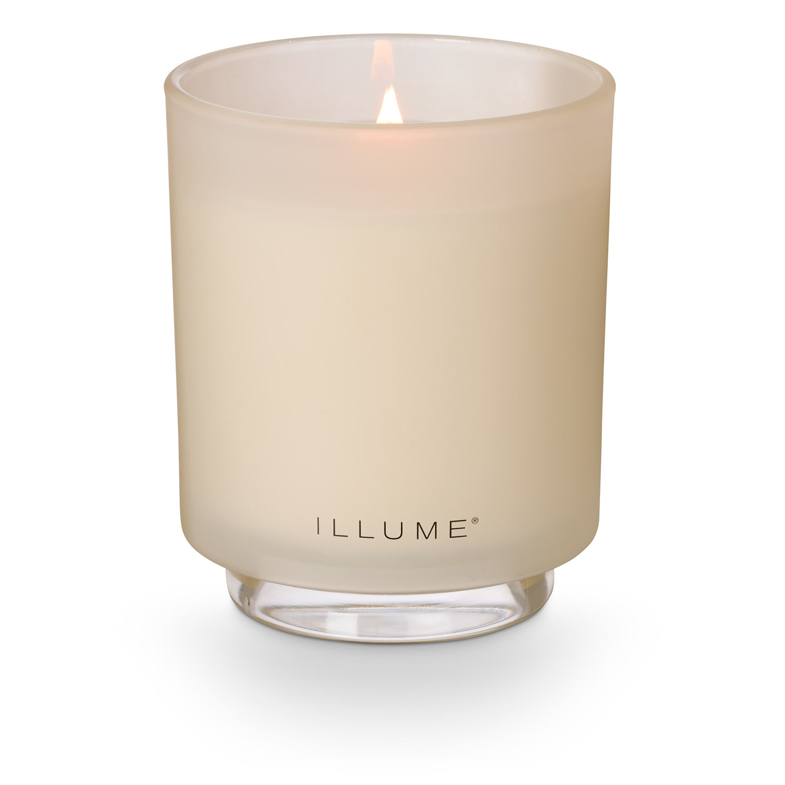 Noble Holiday Winter White Candle, Refillable Boxed Glass
