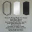 Wall Decorative Mirror, Modern Wall Mirror For Bathroom, Wall Vanity Mirror With Irregular And Rectangular Metal Black Frame-224800986