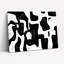 Ensemble de 1 tableau sur toile à motif géométrique abstrait noir et blanc-319714910