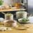 Farberware Forged Induction Ceramic Nonstick Cookware Set, 12-Piece, Taupe