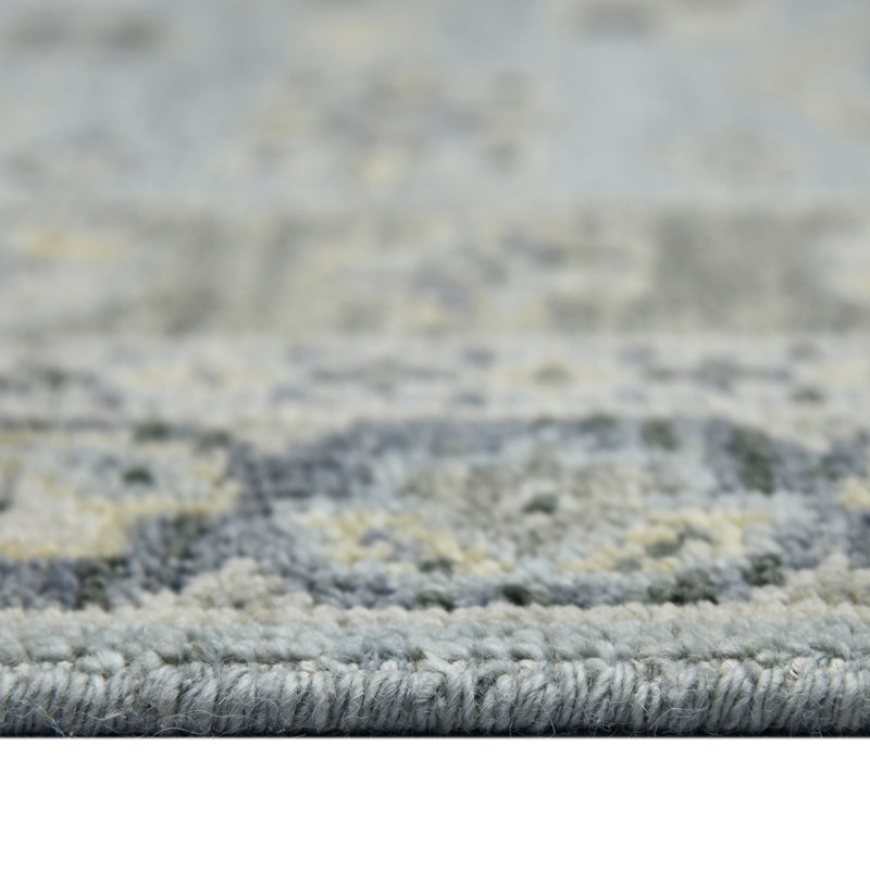 Divine Hand Knotted Wool Area Rug, Rectangle 10' x 14'