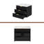 Armoire murale suspendue 24 po avec tiroir double, petit lavabo de salle de bain rectangulaire flottant avec trou de robinet simple et trop-plein, armoire de salle de bain moderne avec lavabo en céramique-1783890968