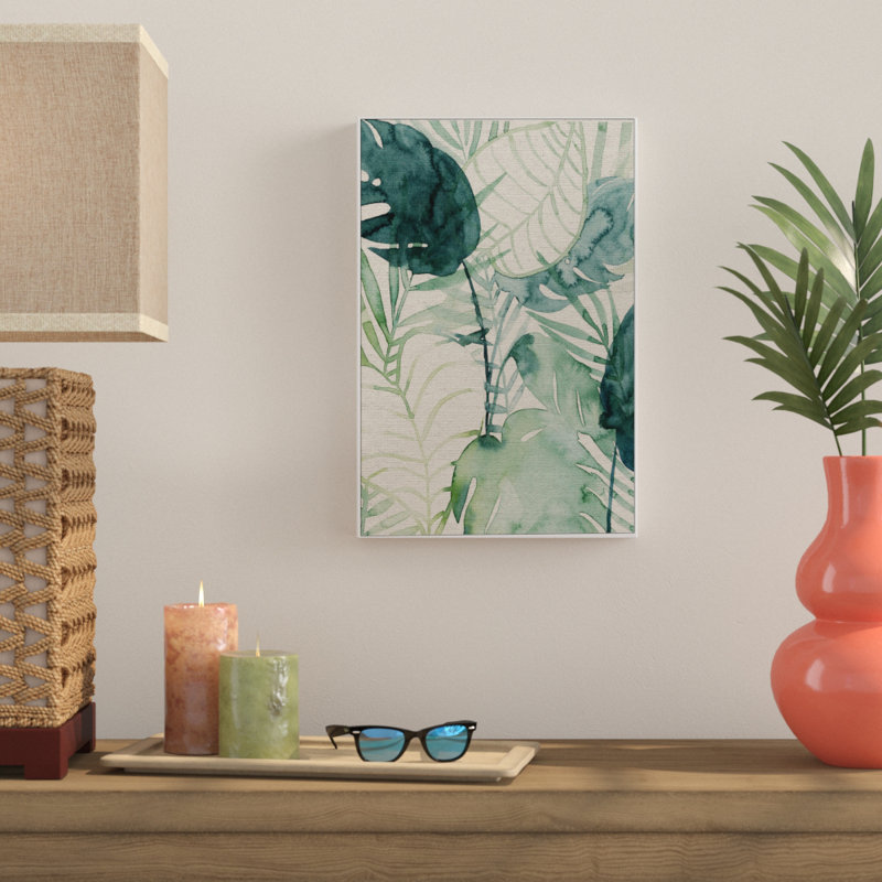 « palm art iii », reproduction sur toile encadrée, H 45 po x l 30 po x P 1,5 po